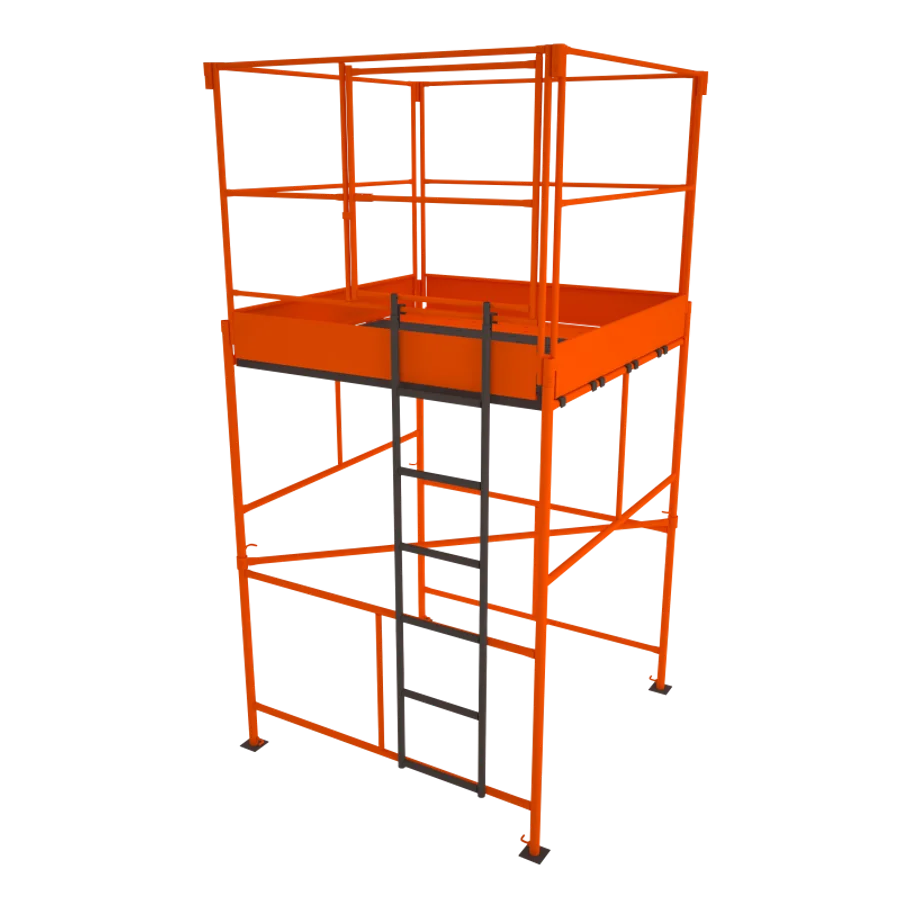 Andaime tubular montado