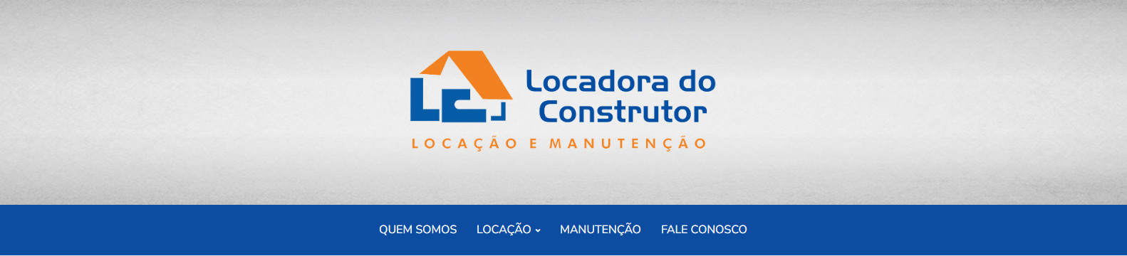 Locadora do Construtor — Locação e Manutenção